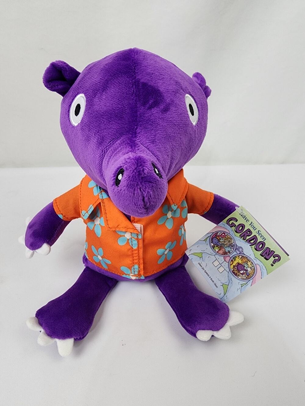 Merrymakers "Have You Seen Gordon?" Plush Stuffed 12" Purple Anteater NWT